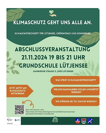Abschlussveranstaltung Klimaschutzkonzept Lütjensee